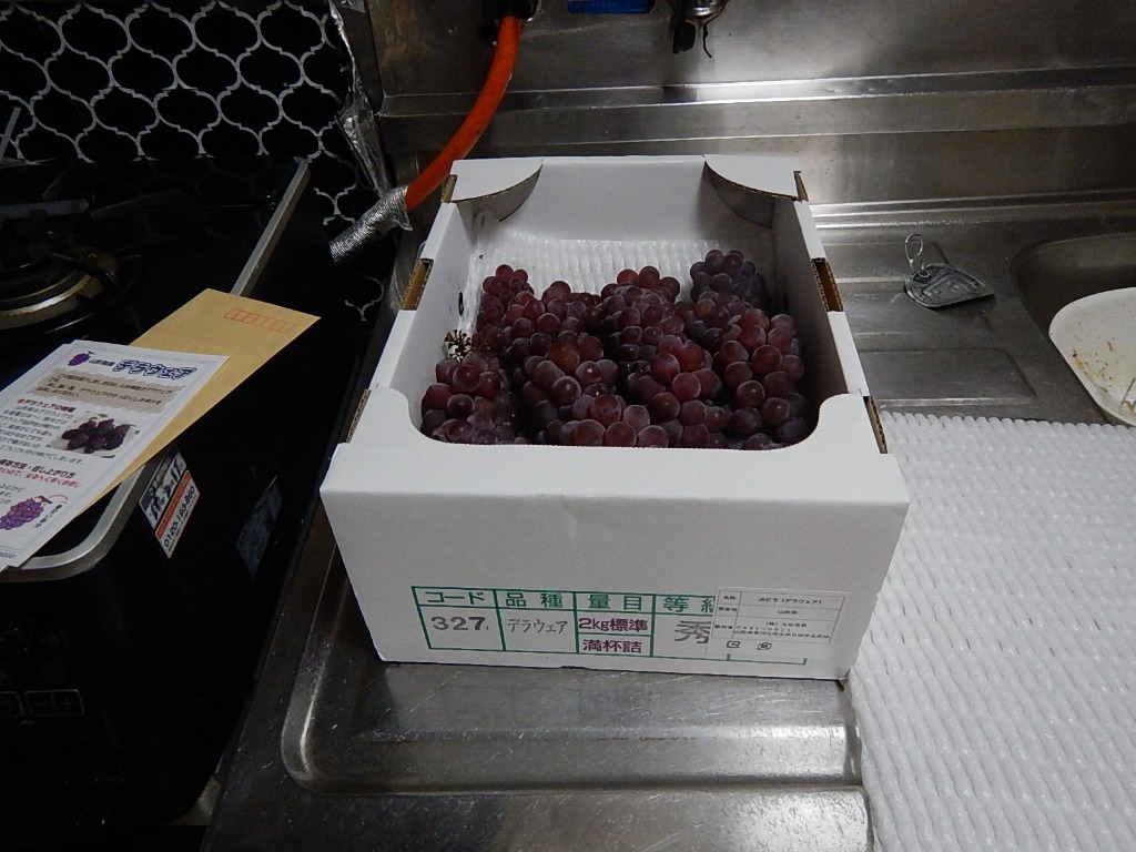 葡萄　デラウェア　高松葡萄　4kg 2kg×2箱　￼ ❤️2セット限定 楽天市場】予約受付中【7月上旬発送開始】石川県直送高松ぶどう