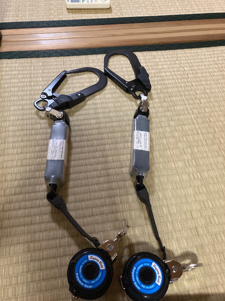 ☆ポリマーギヤ☆安全帯ランヤード☆セット　リール　ハーネス用 ☆【ﾎﾟﾘﾏｰｷﾞﾔ】【取寄せ商品】 フルハーネス+胴ベルト□フル
