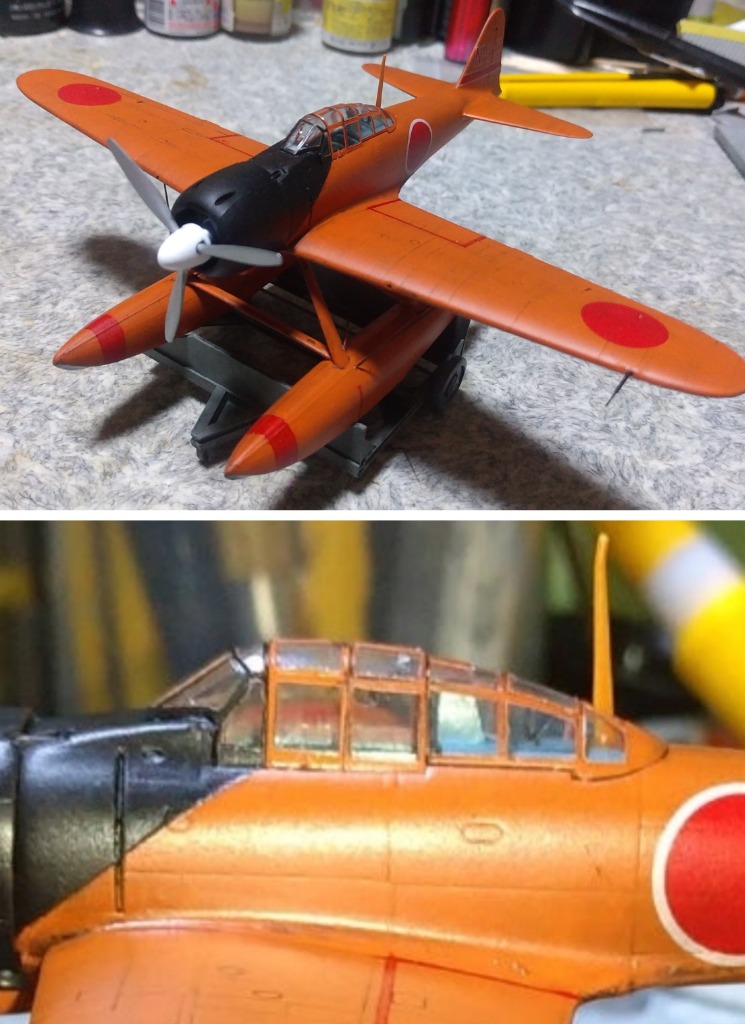Hasegawa 1/72 D21 D26 零式戦闘機212232型キャノピーマスキング