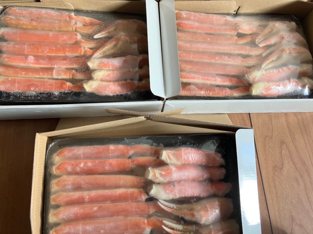 たっぷりサイズ! ズワイ蟹棒肉 1kg ✖️2P＝約2kg - 魚介類(加工食品)