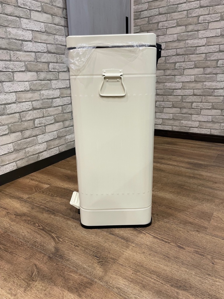ゴミ箱 30L ペダル ふた付き ペダル開閉式 縦型 スチール ゆっくり静か