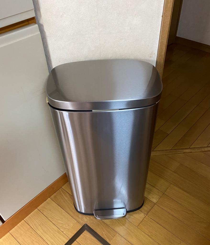 ゴミ箱 30L ペダル ふた付き ペダル開閉式 縦型 ステンレス スチール