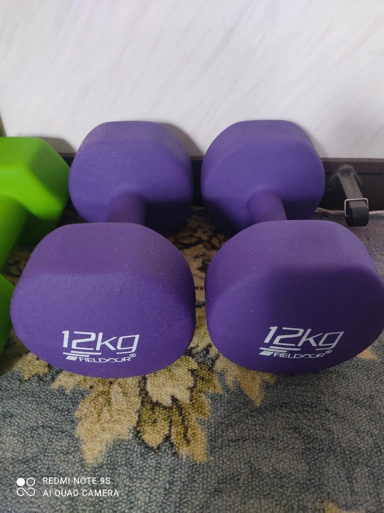 ダンベル12kg 2個セット ダンベル 12kg 2個セット 合計24kg カラーダンベル 男女兼用