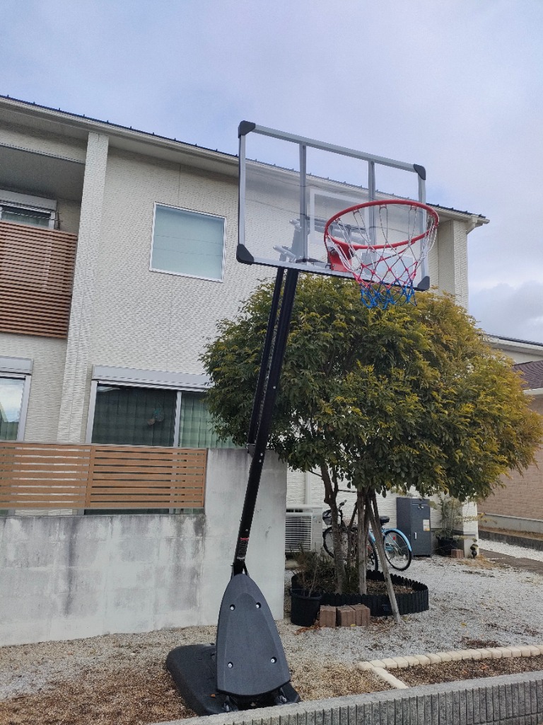 FIELDOOR バスケットゴール 簡単 高さ調整 230cm〜305cm 無段階