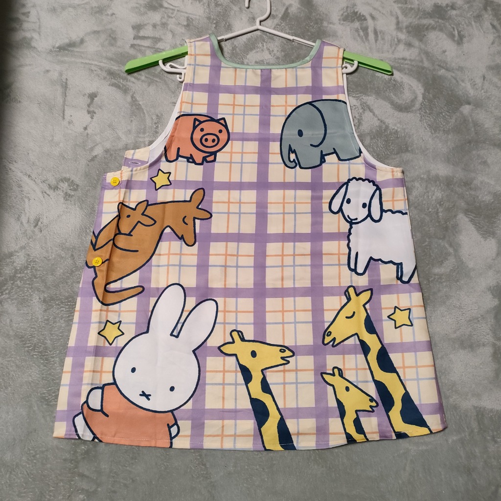 Miffy（ミッフィー） 保育士エプロン M L 2つボタン 新作 キャラクター