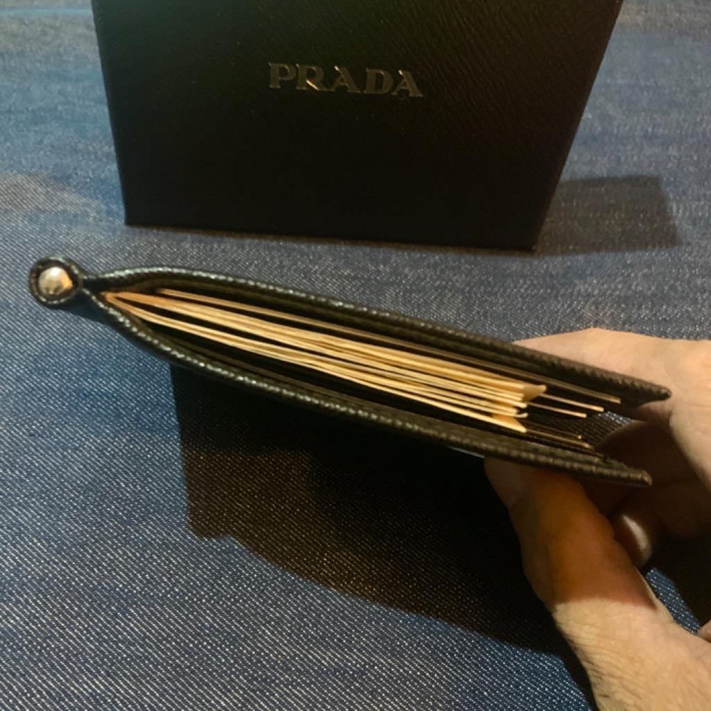 PRADA プラダ マネークリップ ブラック メンズ 2mn077-qhh-f0002