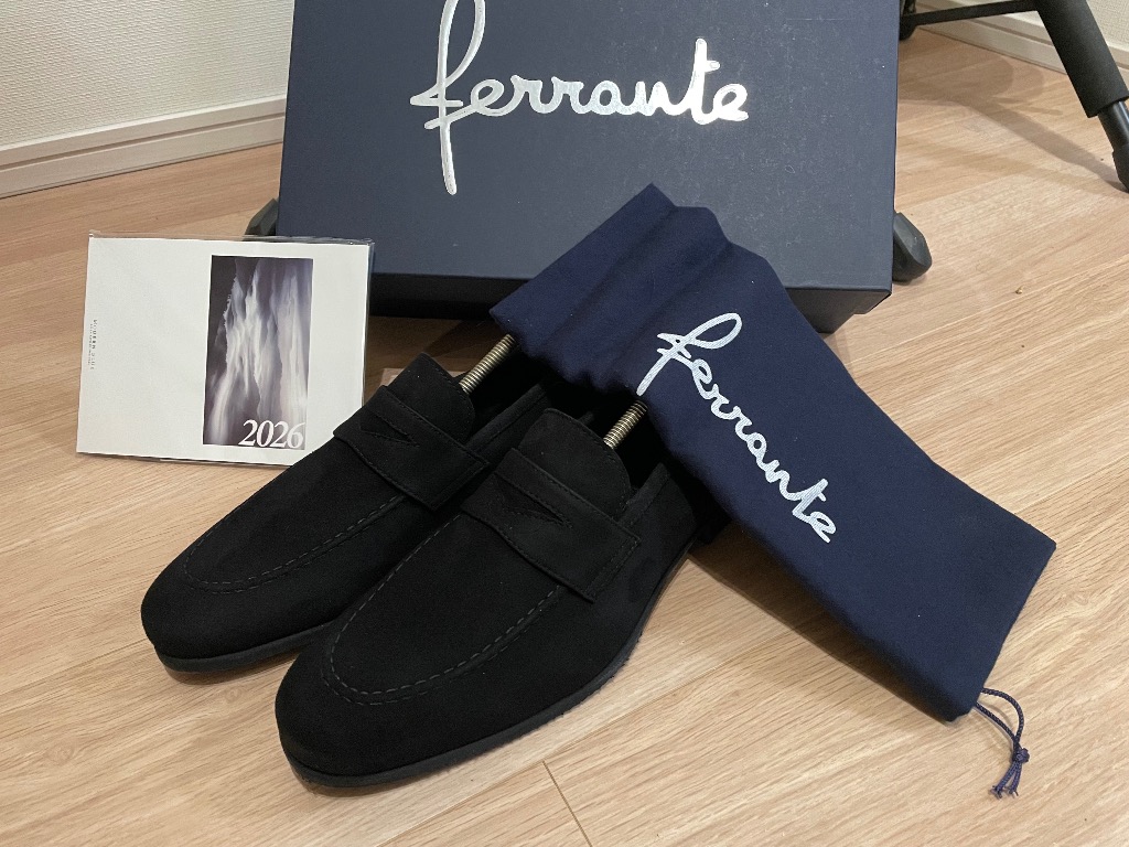 フェランテ FERRANTE ローファー ISEO CAMOSCIO コインローファー