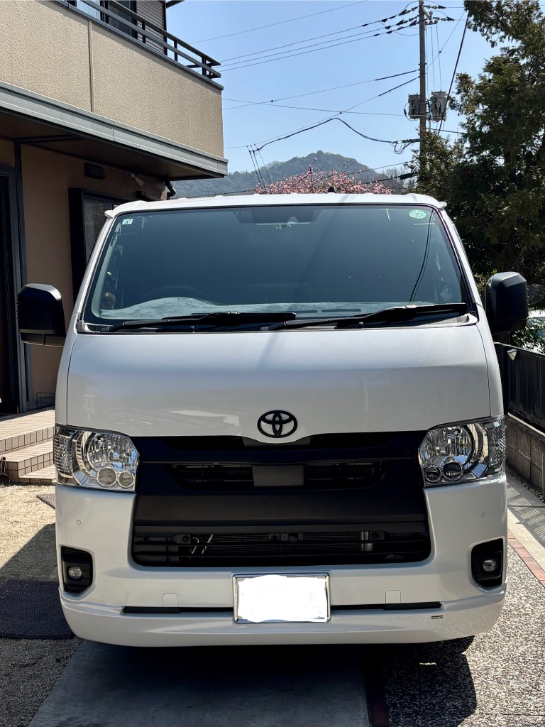 ハイエース２００系415コブラナロー、クリーンルック３Fスポイラー070仕上げ済 ハイエース200系415コブラナロー、クリーンルック3Fスポイラー070