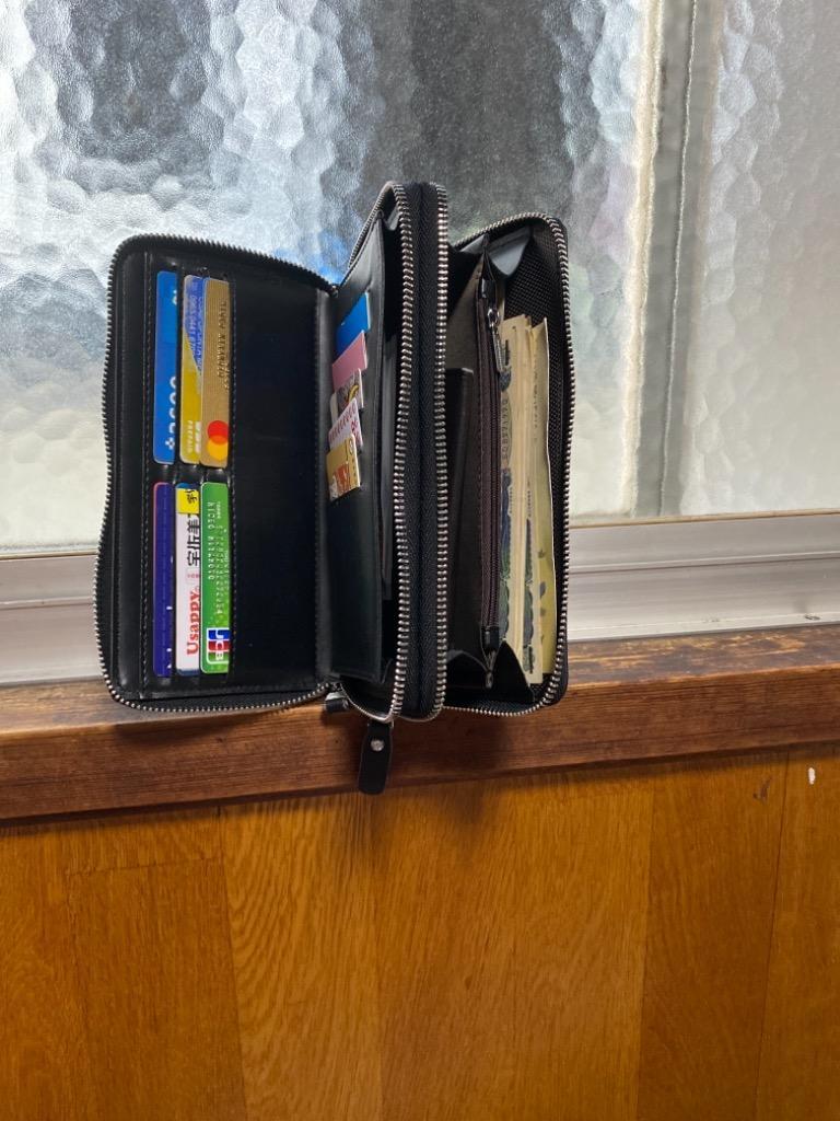 長財布 財布 メンズ ビジネス財布 ウォレット 二つ折り財布 紳士用 大 ...
