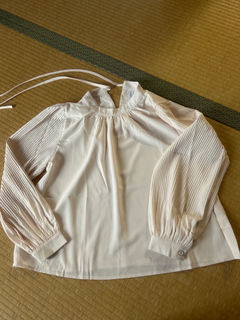 Lace Ladies プリーツバルーンスリーブブラウス レディース 長袖