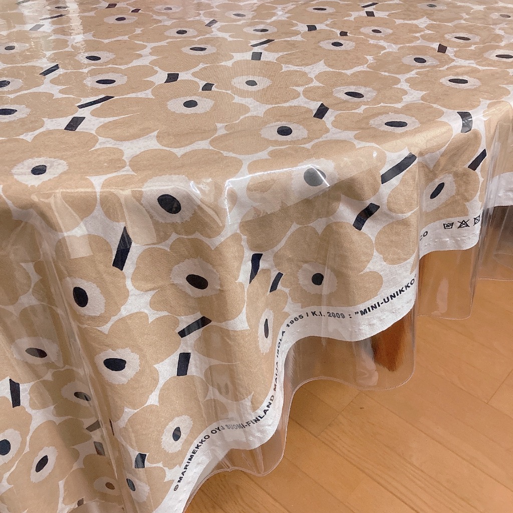 【MARIMEKKO】ウニッコ ジャカード コットンテーブルクロス marimekko マリメッコ ・コットン生地 Mini Unikko ミニ