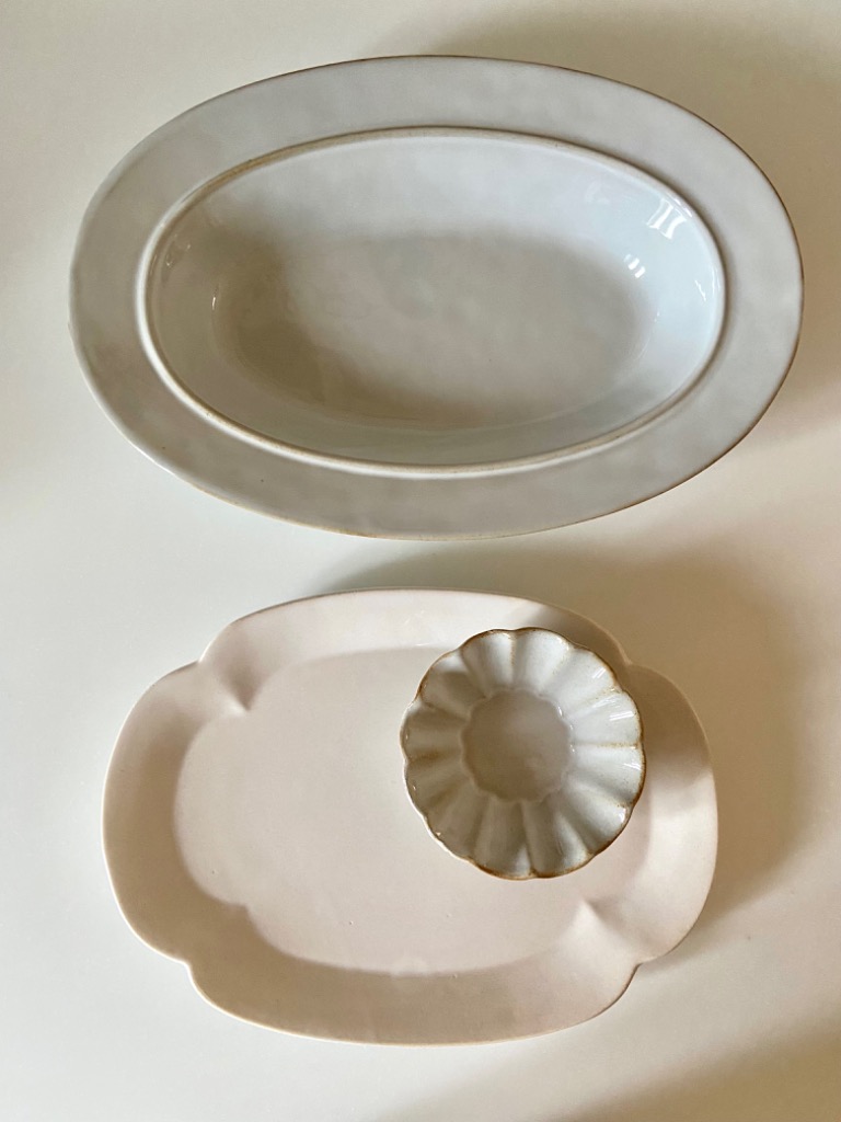 スタジオエム　オリーブＬ　５枚セット レコメンド :: 夏カレーの器 :: オリーブ プラター L - マルミツ