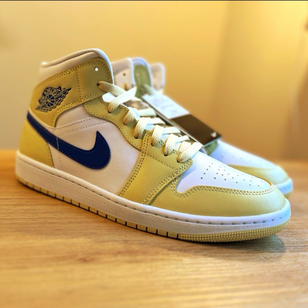 エア ジョーダン 1 NIKE AIR JORDAN MID WMNS BQ6472 701 レモン