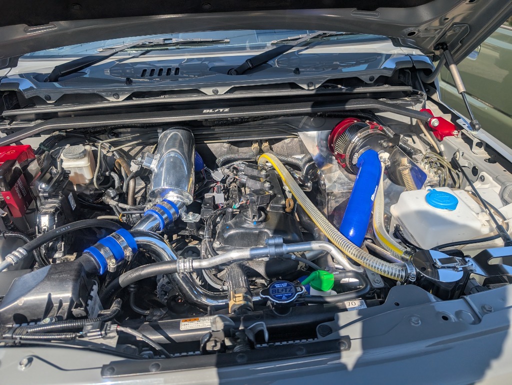 ジムニー JB64　メタルナカミチ インテークパイプ ジムニー JB64 インテークパイプ ステンレス スロットル側