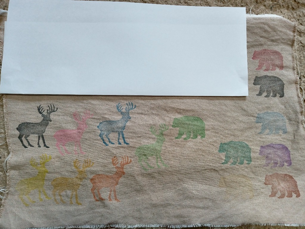 スタンプ台 インクパッド 15色セット 大容量 カラー コットン 布