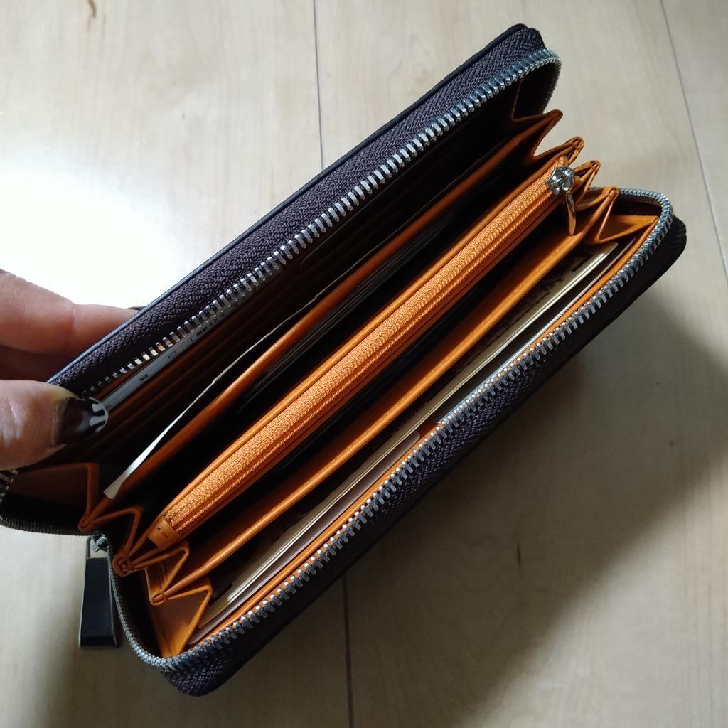 MGSABLE 長財布 クロコダイル メンズ センター取り 一枚革