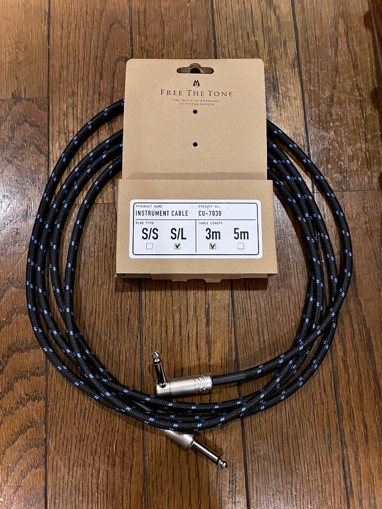Free The Tone CU-7030 INSTRUMENT CABLE 3m S/S ｜イケベ楽器店