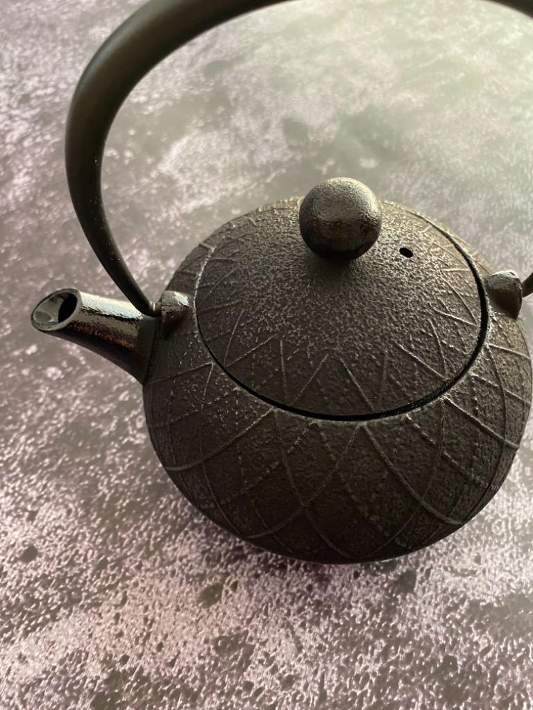 【値下げしました！】南部鉄器　急須　白　アーガイル ふるさと納税 南部鉄器 急須 アーガイル（ミルクホワイト） 0.6L