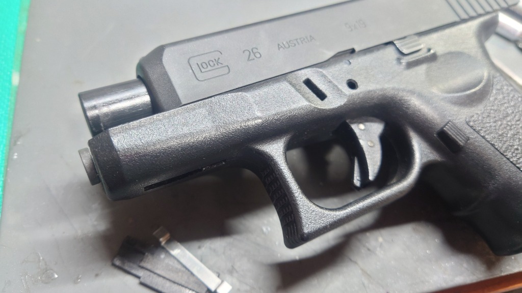 GLOCK-94(BK) GUARDER アルミCNC スライド for マルイ G26 GLK