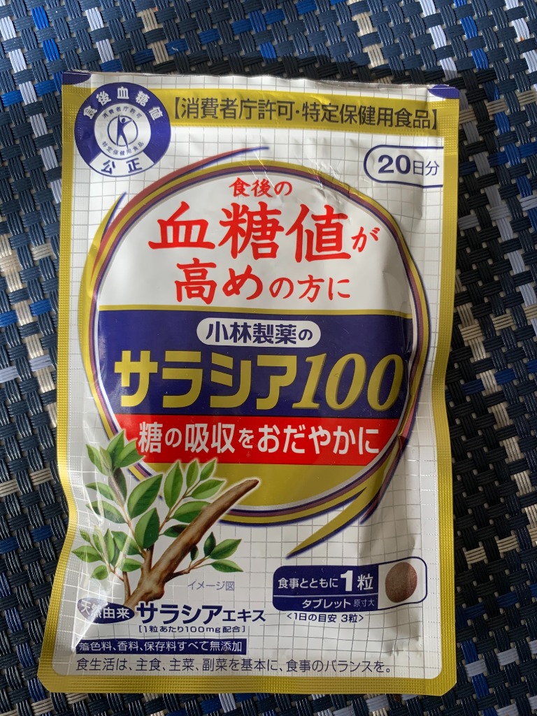 小林製薬のサラシア100 約20日分 60粒×3個 血糖値 コレステロール 