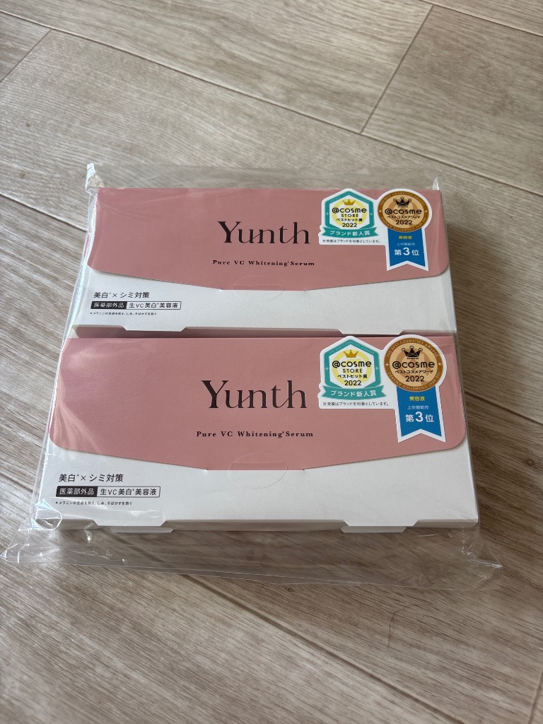 Yunth 生ビタミン美容液　美白　シワ改善　2点セット　ユンス Yunth ユンス 生VC美白美容液 28包入り 2個セット 生ビタミンC