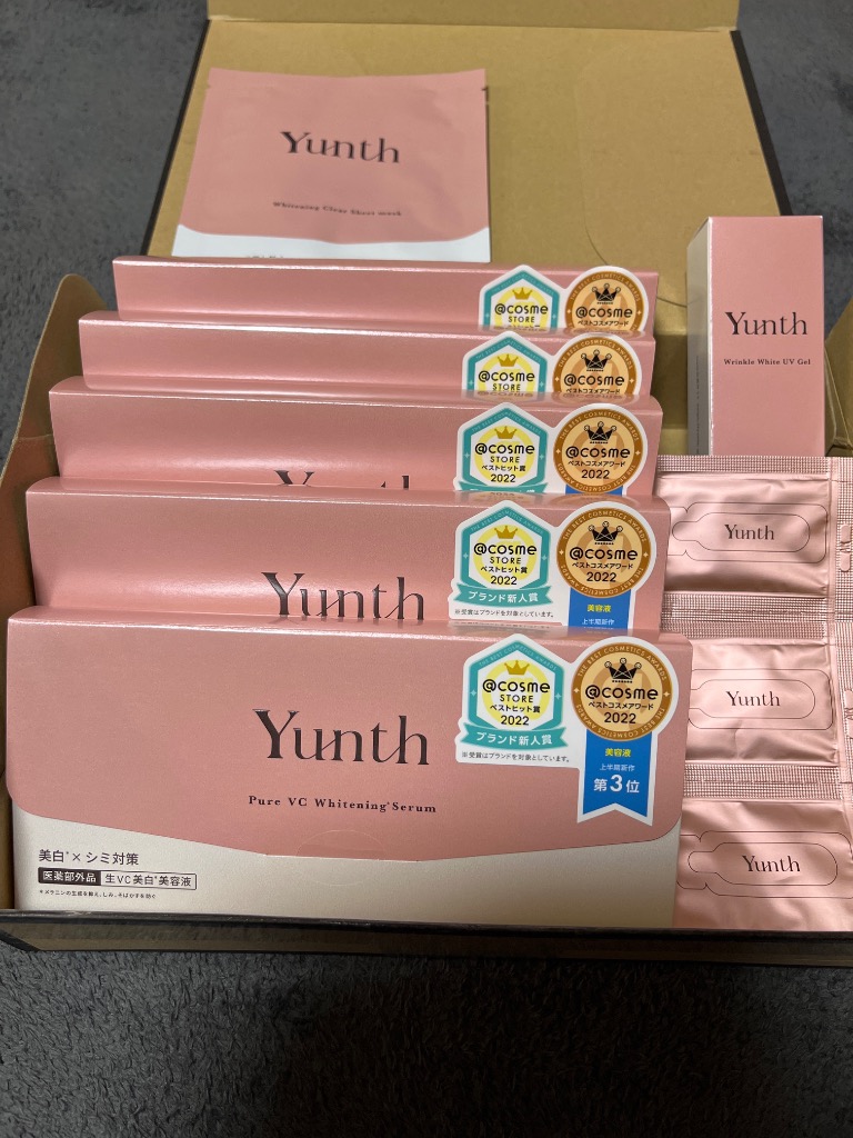 通販 クリスマスセール2025: 特集 Yunth 【5個セット】 美容液 ユンス 生ビタミンC 美白美容液 28 美容液
