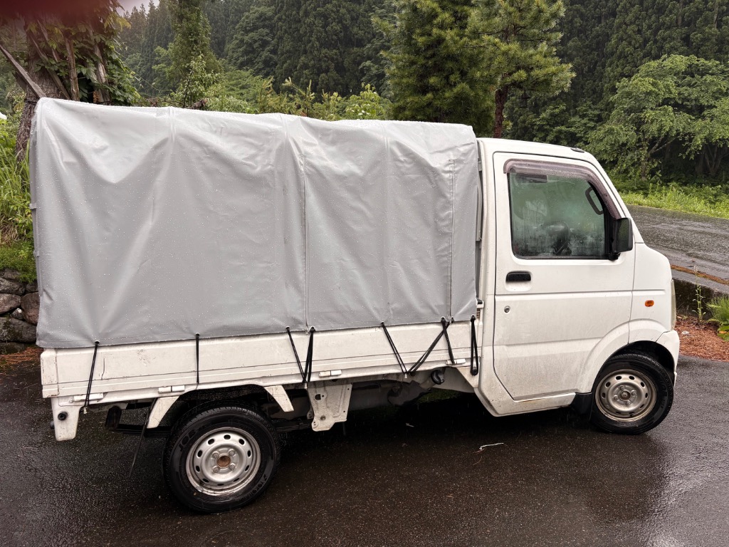 アルミス 軽トラック幌セット KST型 (3方開きタイプ) [軽トラ 幌 荷物