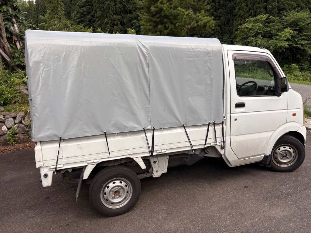 アルミス 軽トラック幌セット KST型 (3方開きタイプ) [軽トラ 幌 荷物