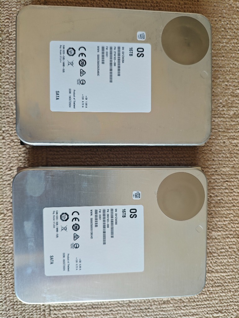 ホワイトラベルHDD 7200rpm 2TB 3.5インチSATA３台セット メーカー再生品」ホワイトラベル 内蔵HDD 3.5インチ 20TB