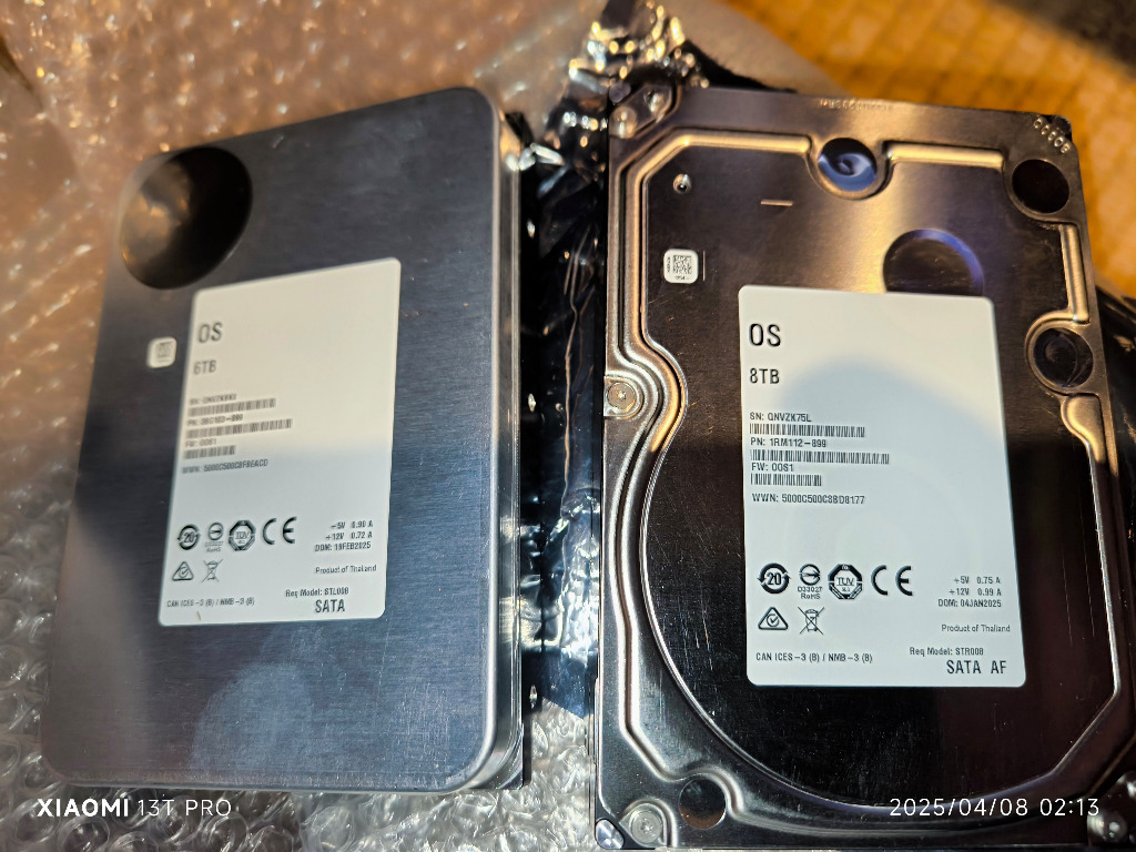 メーカー再生品」ホワイトラベル 内蔵HDD 3.5インチ 8TB SATA600