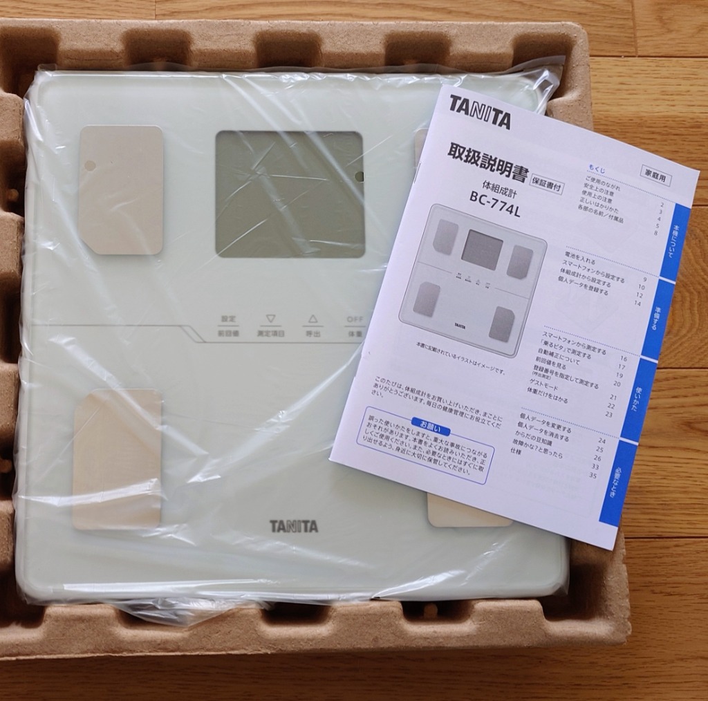 TANITA タニタ 体組成計 BC-774L-WH （パールホワイト） 体重計、体