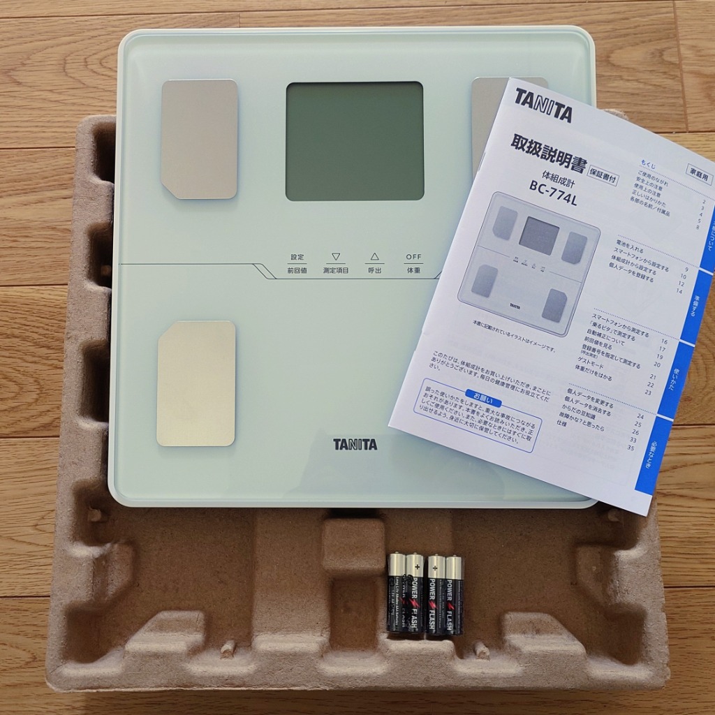 TANITA タニタ 体組成計 BC-774L-WH （パールホワイト） 体重計、体