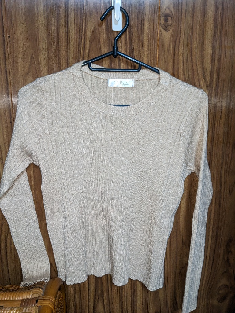 miniministore リブニットトップス 長袖リブカットソー【ゆう miniministore リブニットトップス 長袖リブカットソー【ゆう
