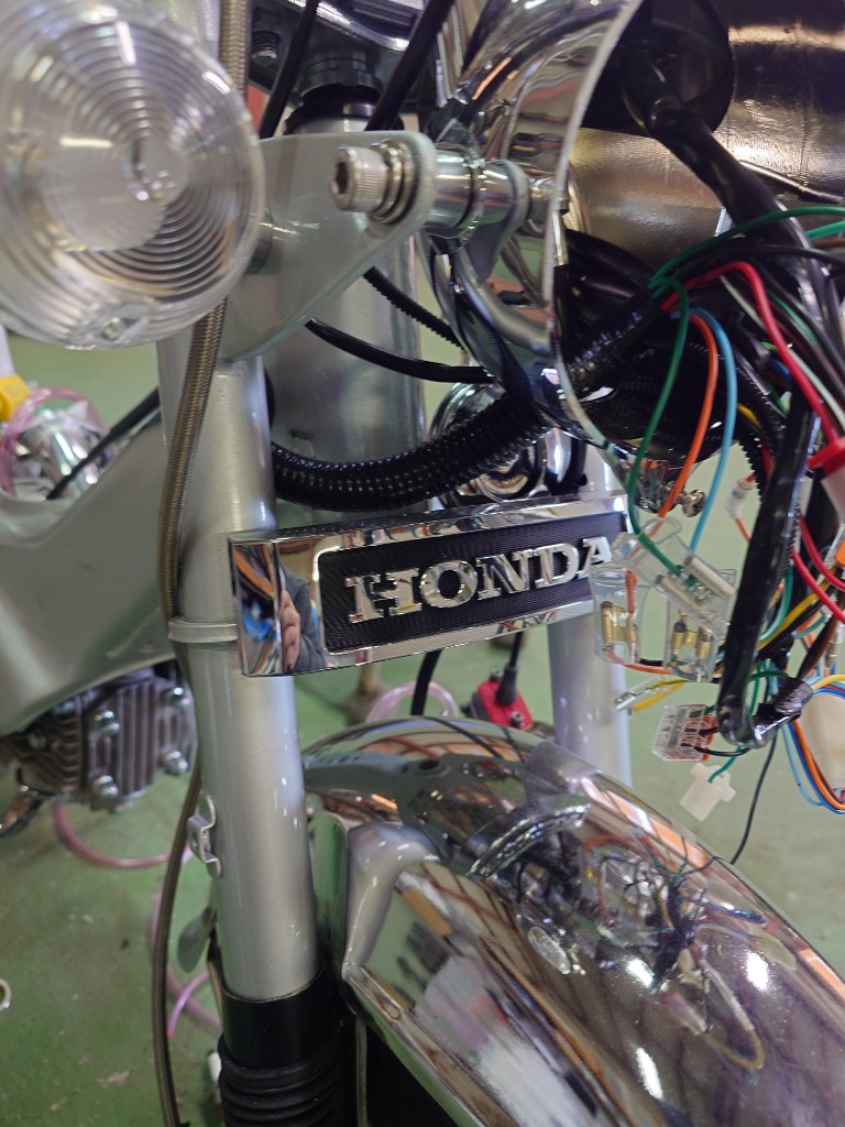 ダックス、シャリィHONDAエンブレム(大)&ブラケット : ミニモト