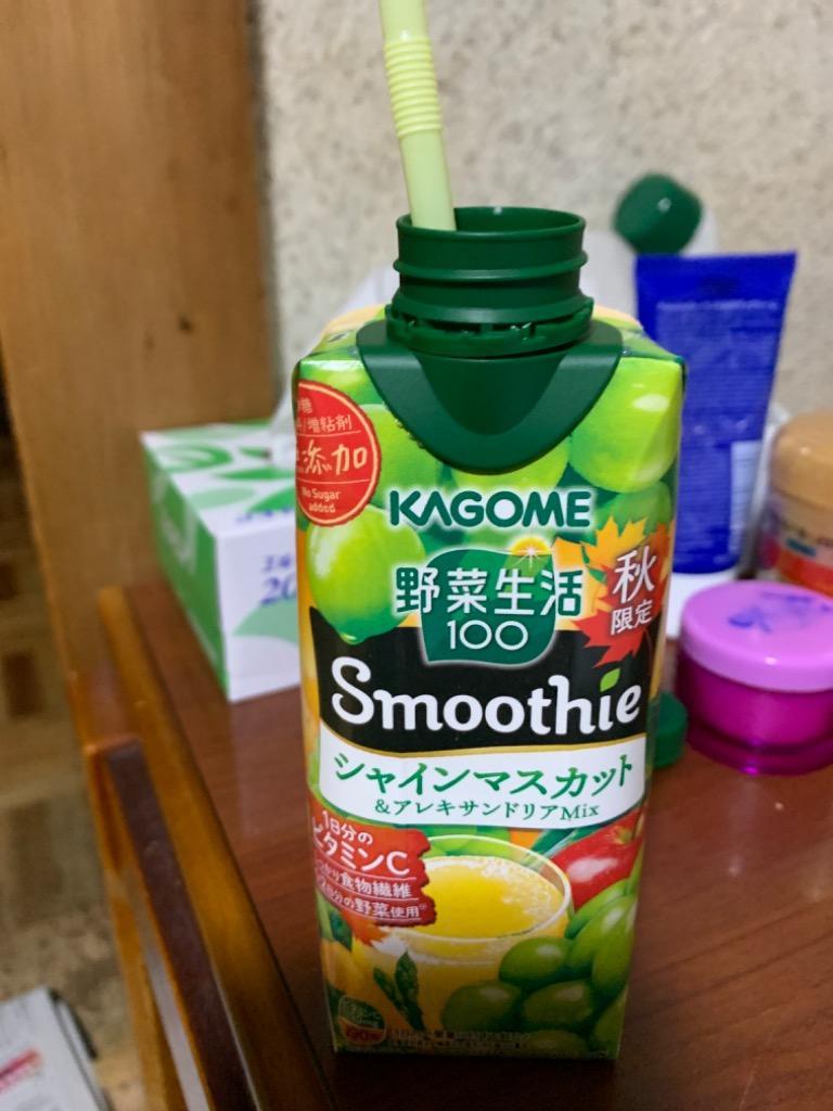 カゴメ 野菜生活100 Smoothie(スムージー) シャインマスカット＆カベルネMix 330ml紙パック×12本入  :b13-420:味園サポート ヤフー店 - 通販 - Yahoo!ショッピング