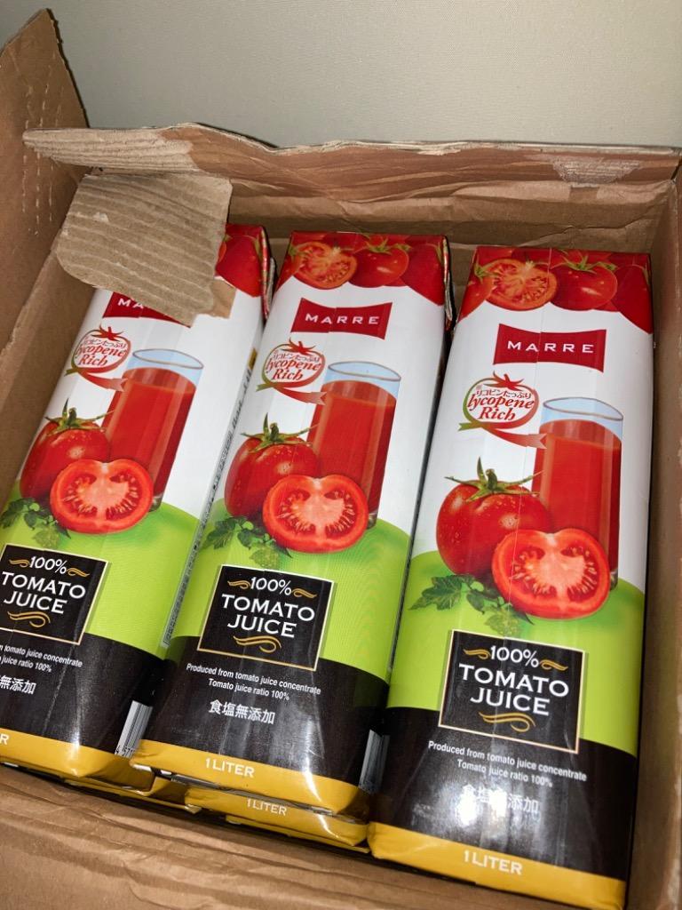 Amazon | マルレ 100%トマトジュース 1L紙パック×12本入×(2