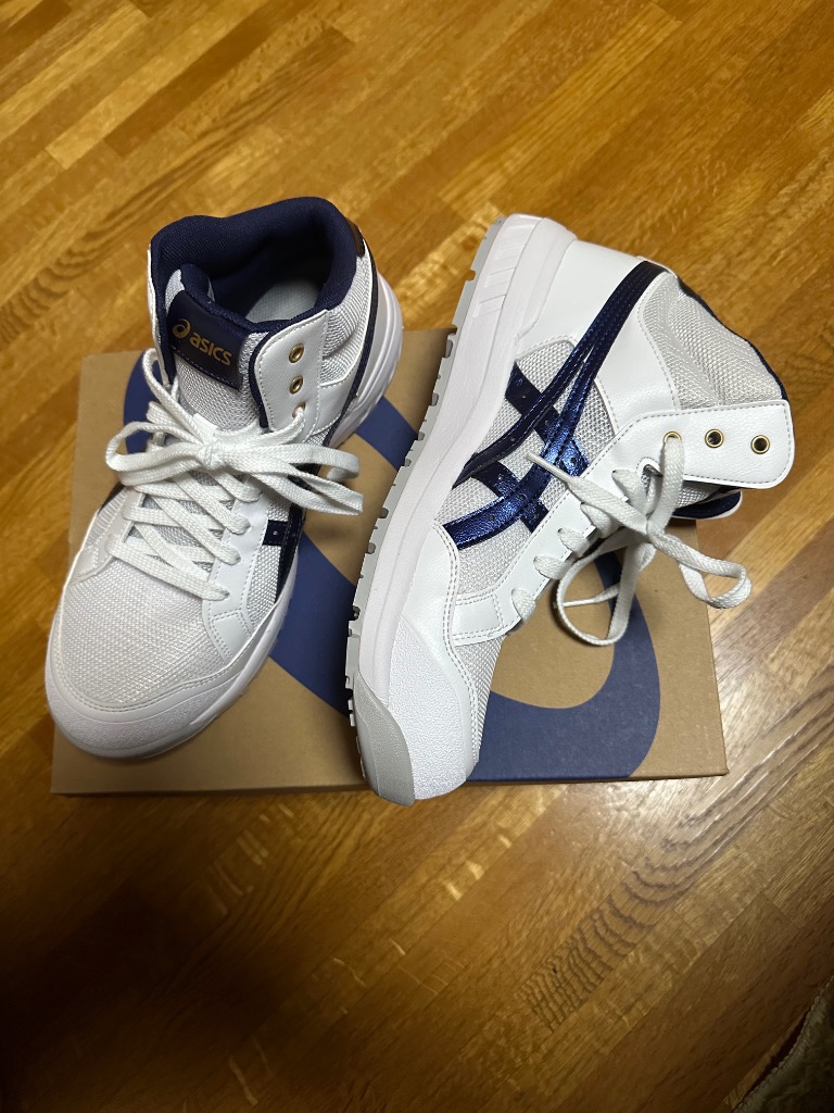 【新品】アシックス安全靴 CP218 ホワイト/ピーコート 27センチ 新作] アシックス 安全靴 ウィンジョブ CP218 1273A091.101