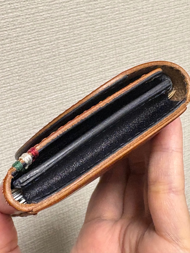 ミニ財布 二つ折り 極小 イタリアンレザー 本革 レディース