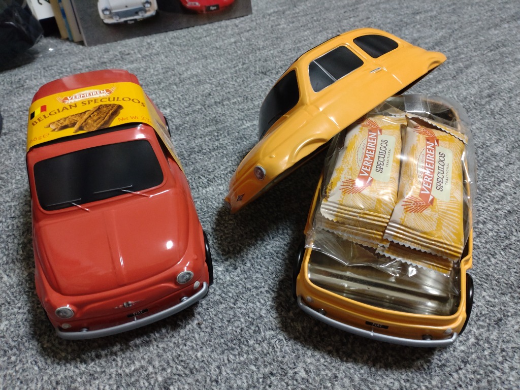 ベルメーレン カラメルビスケット フィアット缶 ベルギー産 クッキー