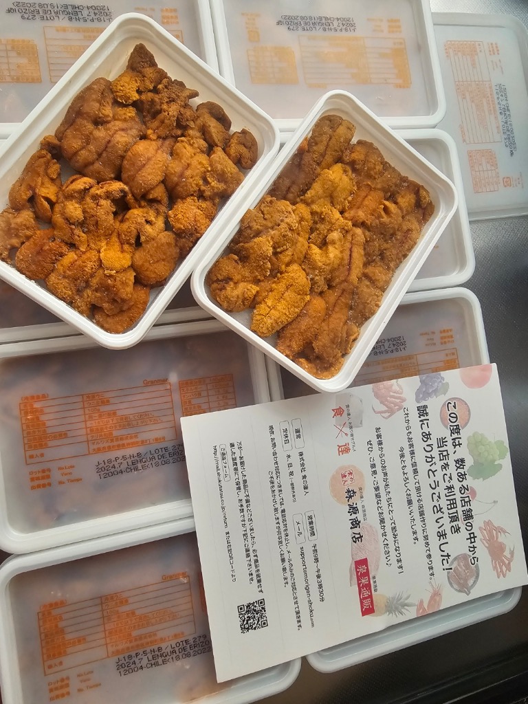 うに最安値塩雲丹10本19900円 1本1990円 送料込無添加うに雲丹