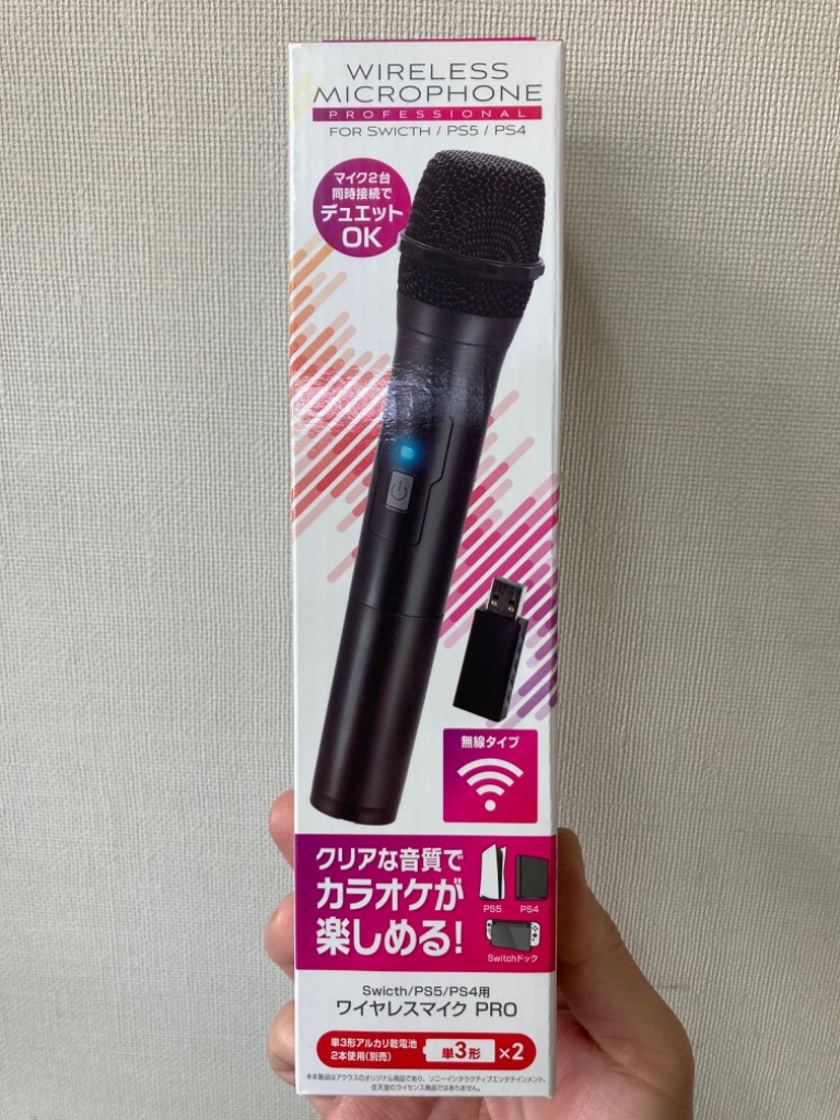 【未使用新品】PS4/Switch用ワイヤレスマイク 2本セット PS4/Switch用ワイヤレスマイク 2本セット