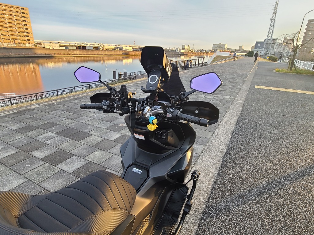 TANAX タナックス バイクミラー ナポレオン シャークミラー6