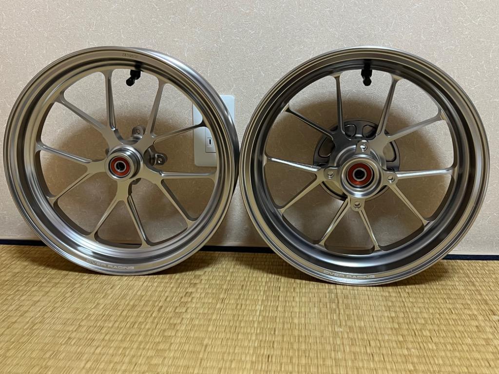 [良品] グロム　OVER Racing GP-TEN ホイール　おまけ付 GP-TEN ホイールセット BLK 2.70/3.50-12 GROM(21-)/DAX125(22
