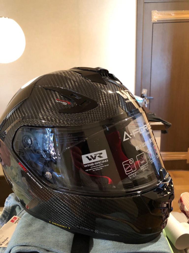 A-FORCE WINS RR 3Kカーボン フルフェイスヘルメット MFJ公認 ウインズ