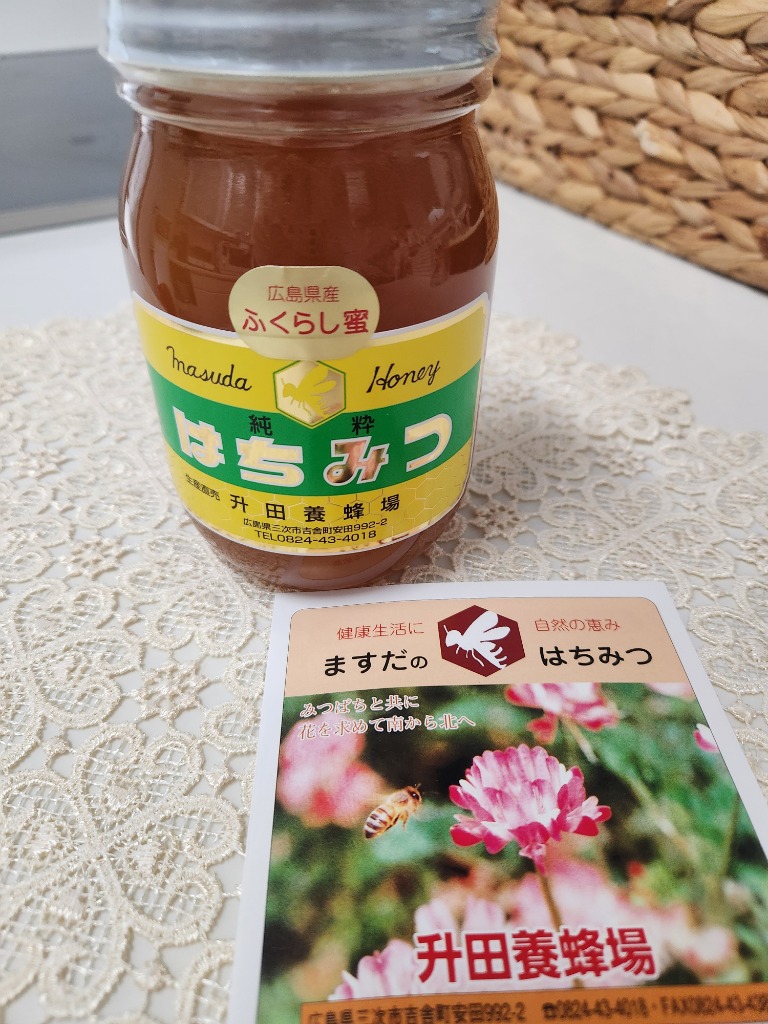 はちみつ 国産 600g フクラシ 蜂蜜 純粋 非加熱 広島県産 天然