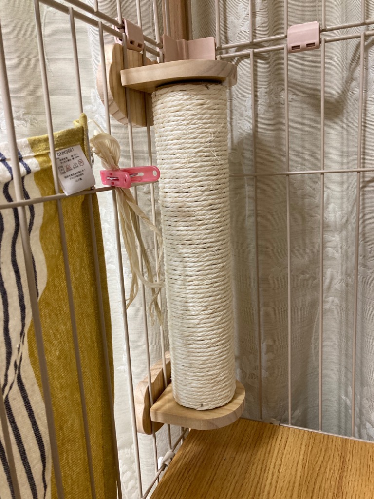 猫 爪とぎ ポール 30cm ケージ用 麻紐 爪研ぎ キャットポール
