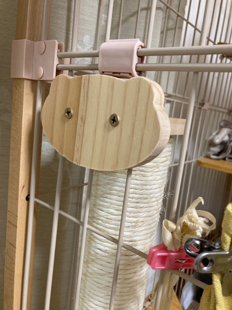 猫 爪とぎ ポール 30cm ケージ用 麻紐 爪研ぎ キャットポール
