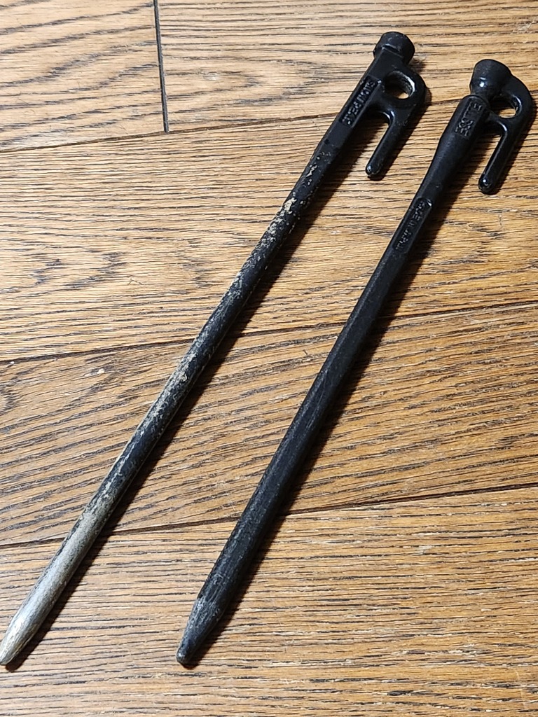 村の鍛冶屋 鍛造ペグ エリッゼステーク 5本セット 28cm 黒