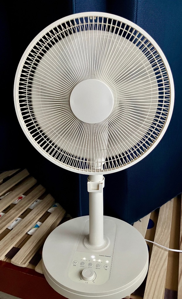 多機能扇風機 YUASA ユアサプライムス リビング扇風機 DCモーター 30cm7枚羽根 真上