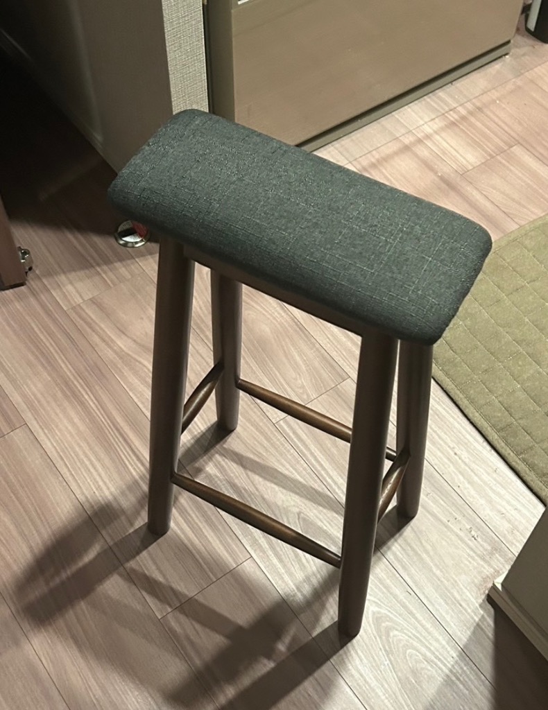 東谷 ROOM ESSENCE 天然木 ハイスツール スリム ブラウン VET-211BR